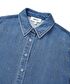 Hotfix baskılı denim gömlek - IS1260025256629 - İndigo Gömlek
