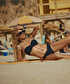 Karma boncuk aksesuarlı bikini seti - IS1260038001001 - Siyah Bikini