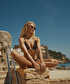 Karma aksesuarlı bikini seti - IS1260038012074 - Kahverengi Bikini