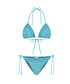 Brodeli bikini seti - IS1260038014089 - Mavi Bikini