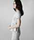 Puantiye desen peplum triko - IS1260050031018 - Ekru Triko