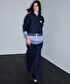 Kontrast katmanlı sweatshirt - IS1260091007015 - Lacivert Sweatshırt