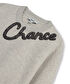 Slogan nakışlı boncuklu sweatshirt - IS1260091008023 - Bej Sweatshırt