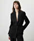 Ayarlanabilir bel vatkalı blazer - IS1260106006001 - Siyah Blazer
