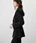 Ayarlanabilir bel vatkalı blazer - IS1260106006001 - Siyah Blazer