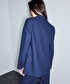 Kontrast dikişli kruvaze blazer - IS1260106018015 - Lacivert Blazer