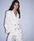 Vatkalı kruvaze blazer - IS1260106064AB1 - Yağ Blazer