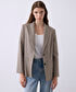 Kazayağı desen blazer - IS1260106073003 - Natürel Blazer