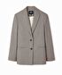 Kazayağı desen blazer - IS1260106073003 - Natürel Blazer