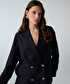 Kruvaze astarsız blazer - IS1260106076015 - Lacivert Blazer
