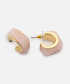 Kontrast dokulu küpe - IS1260068204033 - Pembe Küpe