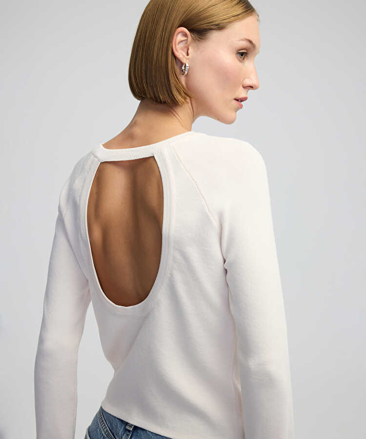 Cutout triko - IW6240050354018 - Ekru Triko