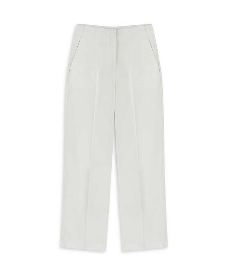 Ütü izli cepli pantolon - IW6250003170018 - Ekru Pantolon