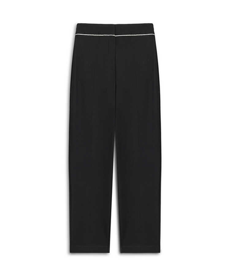Kontrast biyeli pantolon - IW6250003216001 - Siyah Pantolon