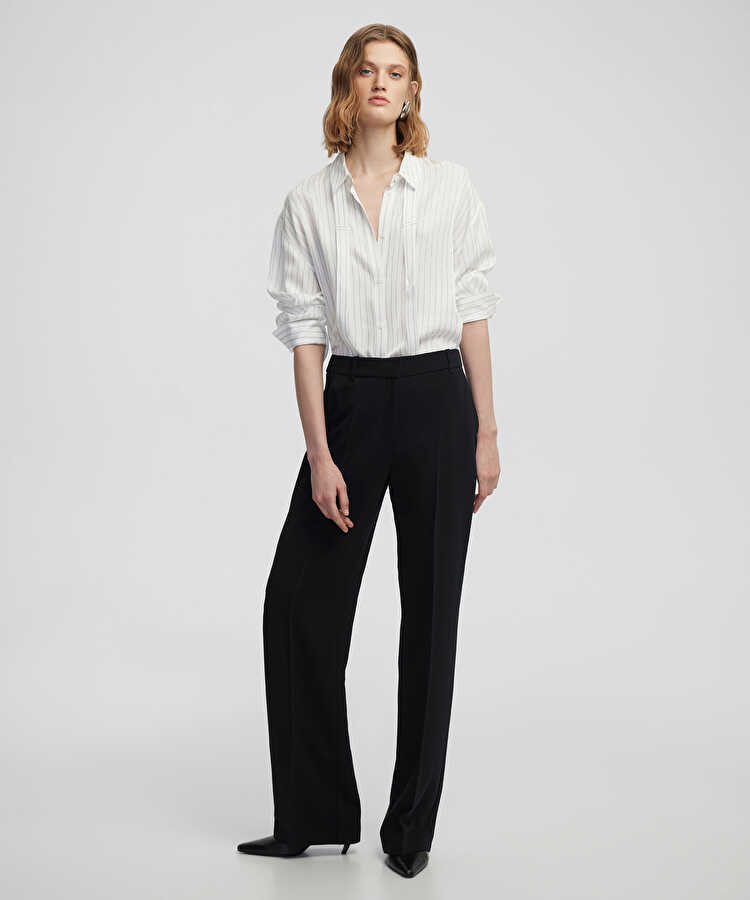 Straight fit cepli pantolon - IW6250003376001 - Siyah Pantolon