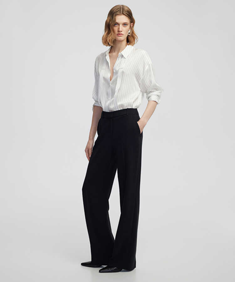 Straight fit cepli pantolon - IW6250003376001 - Siyah Pantolon