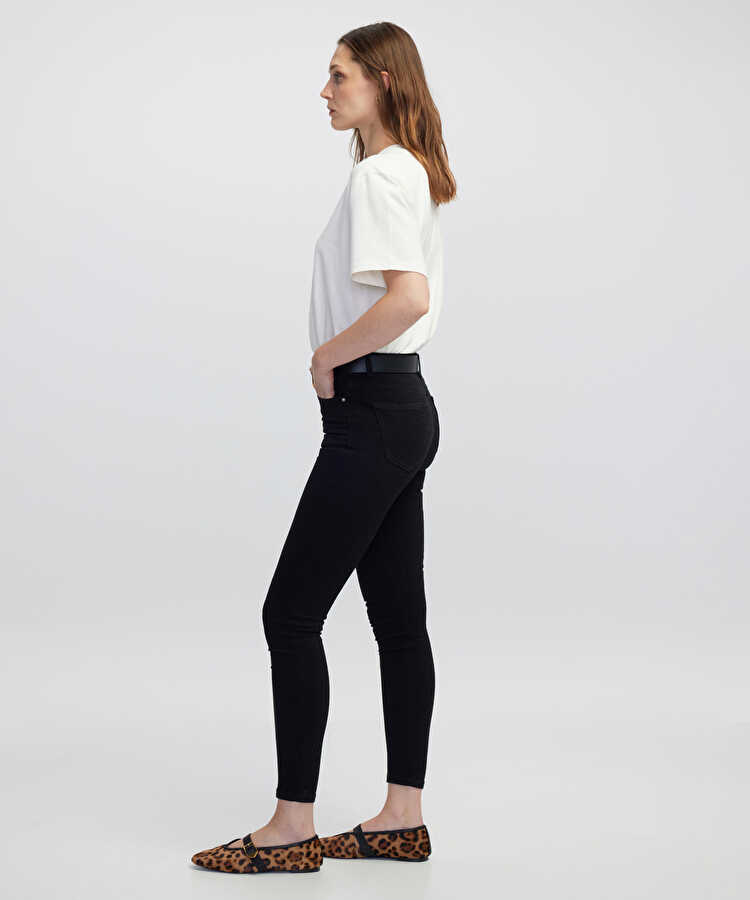 Skinny fit jean pantolon - IW6250018004001 - Siyah Jean Pantolon