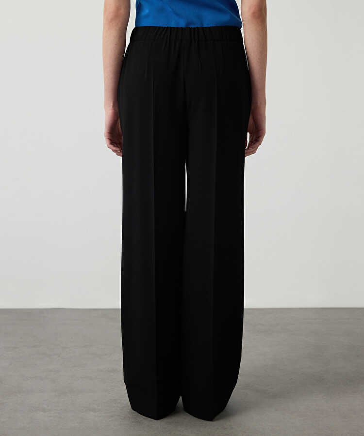 Wide leg fit pantolon - IW6260003128001 - Siyah Pantolon