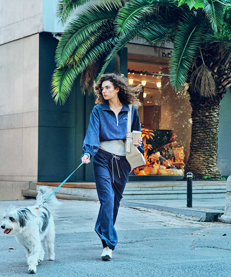 Denim görünümlü pantolon - IW6260003161015 - Lacivert Pantolon