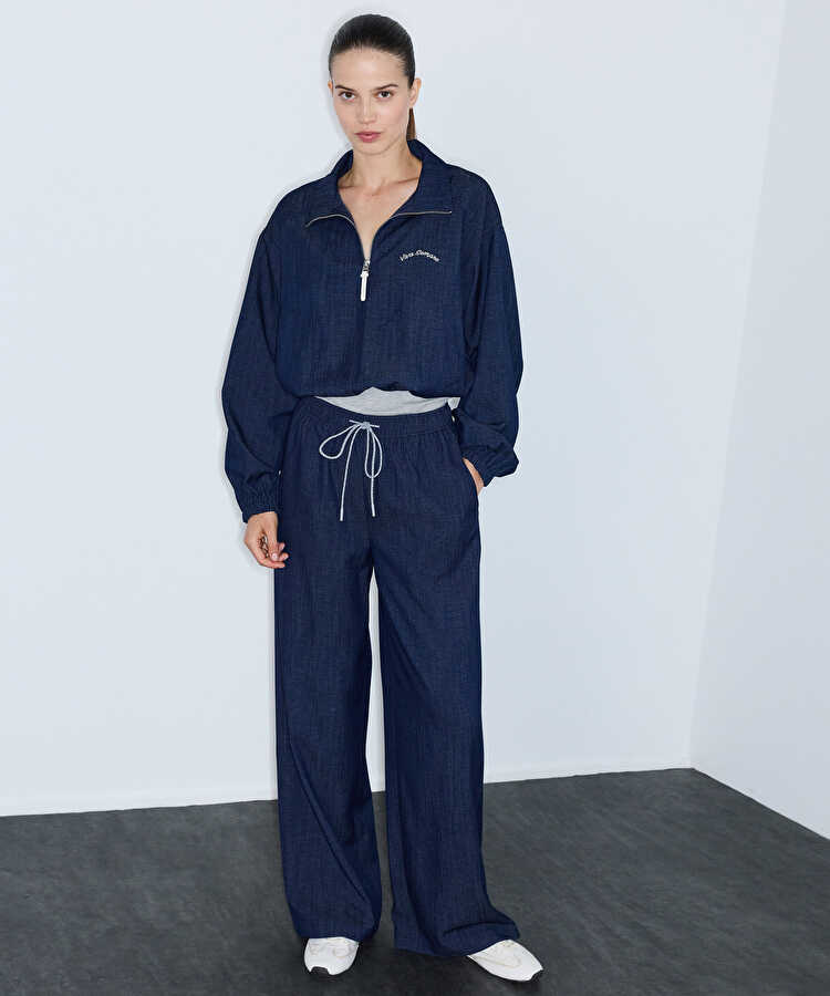 Denim görünümlü pantolon - IW6260003161015 - Lacivert Pantolon