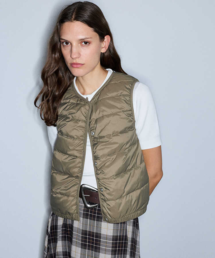 Çift parça bomber mont - IW6260012391022 - Haki Mont