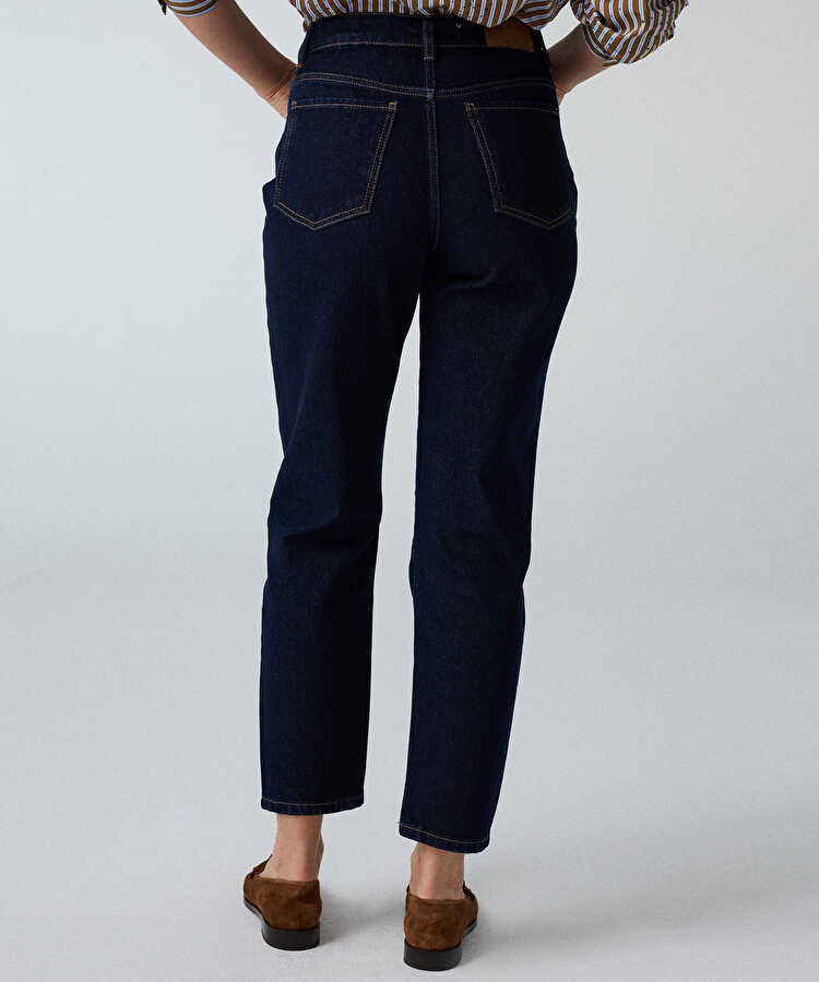 Mom fit jean pantolon - IW6260018009015 - Lacivert Jean Pantolon