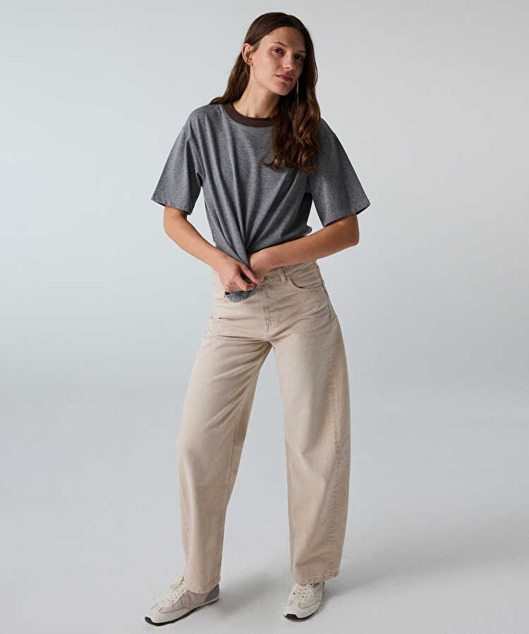 Barrel fit jean pantolon - IW6260018034003 - Natürel Jean Pantolon
