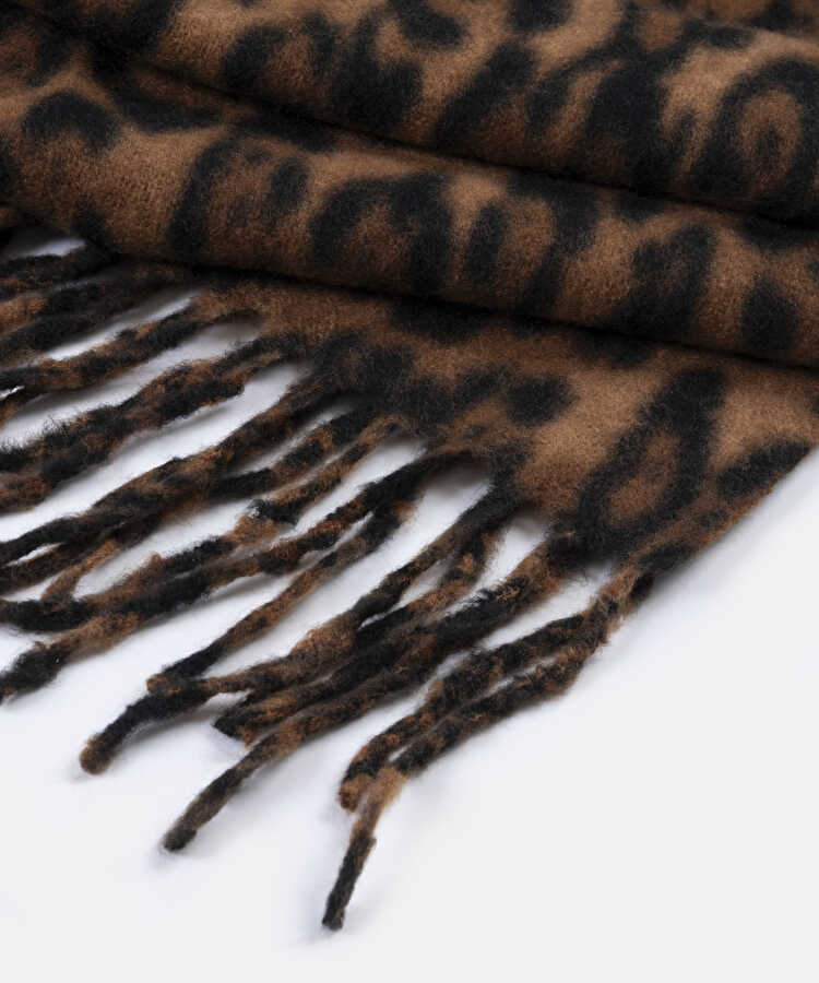 Leopar desen atkı - IW6260067005CD4 - Leopar Atkı