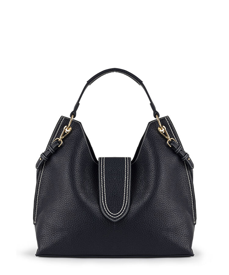 Koyu Mavi Kontrast dikişli çanta IS1240052013061 | İpekyol