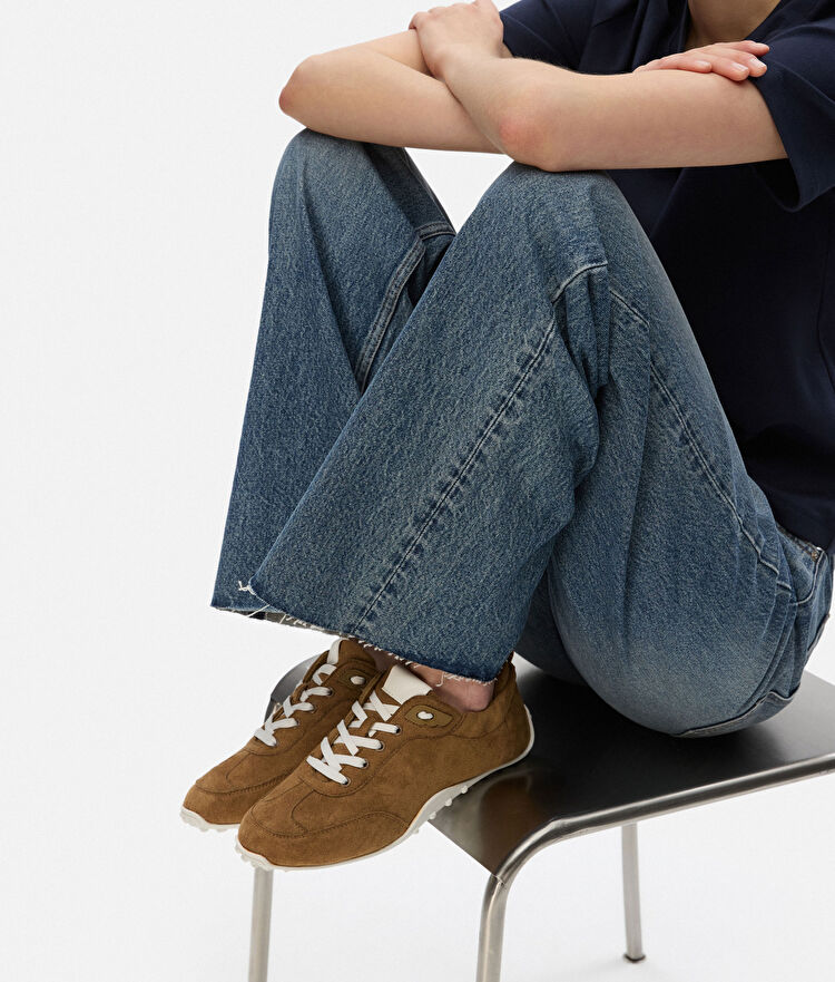 Bağcıklı sneaker - IS1250062002074 - Kahverengi Sneaker