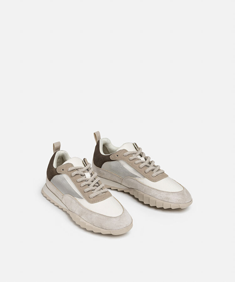 Colorblock sneaker - IS1250062004023 - Bej Sneaker