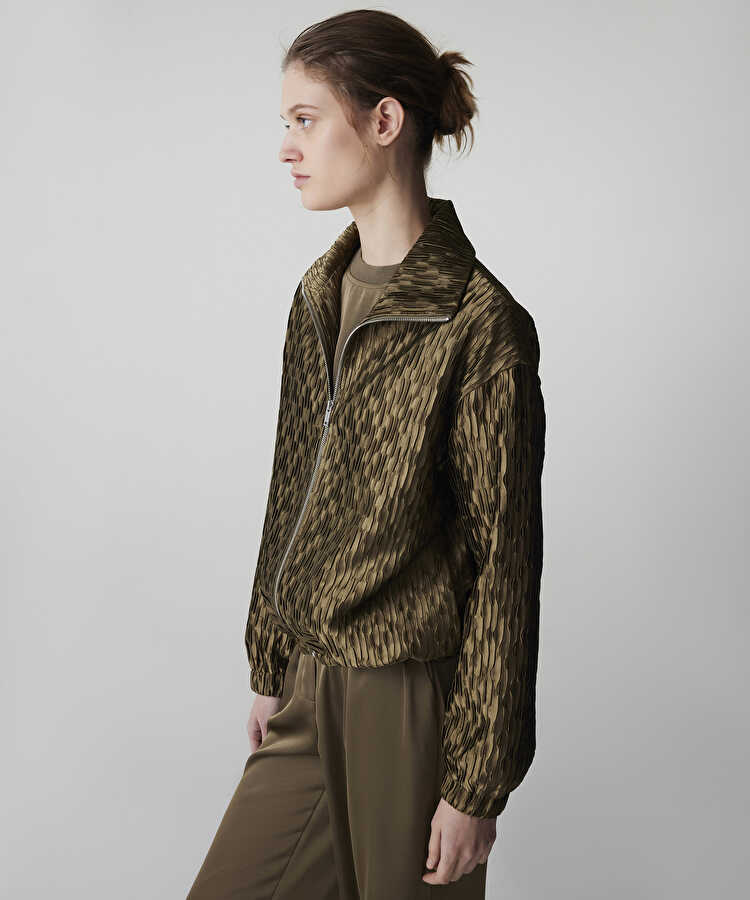 Dokulu bomber mont - IS1260012027022 - Haki Mont
