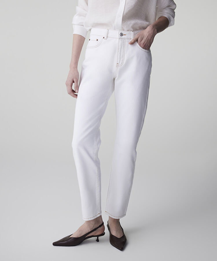 Mom fit jean pantolon - IS1260018010003 - Natürel Jean Pantolon