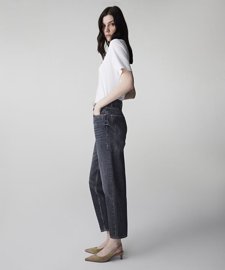 Carrot fit jean pantolon - IS1260018021001 - Siyah Jean Pantolon