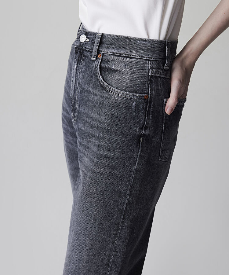 Carrot fit jean pantolon - IS1260018021001 - Siyah Jean Pantolon