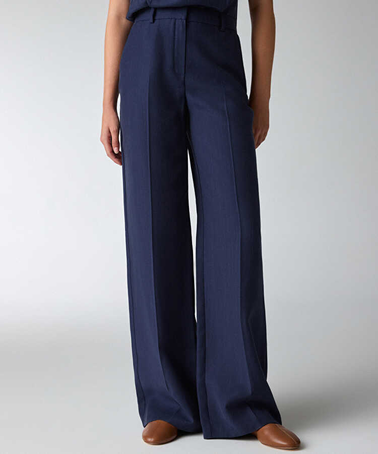 Mom fit jean pantolon - IS1260018086AC7 - Koyu İndigo Jean Pantolon