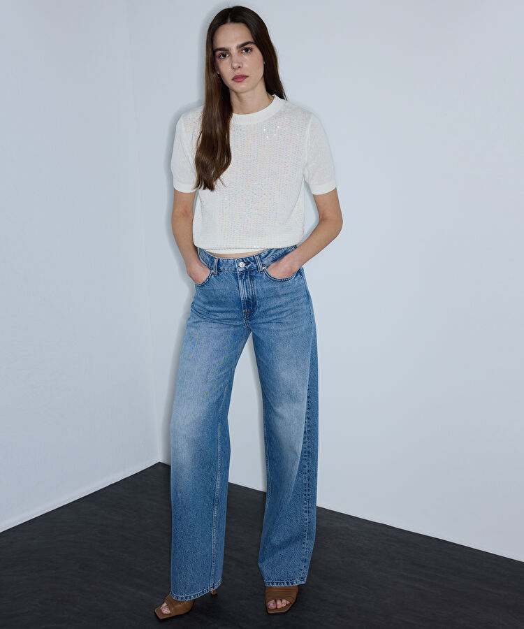 Payetli triko - IS1260050116030 - Taş Triko