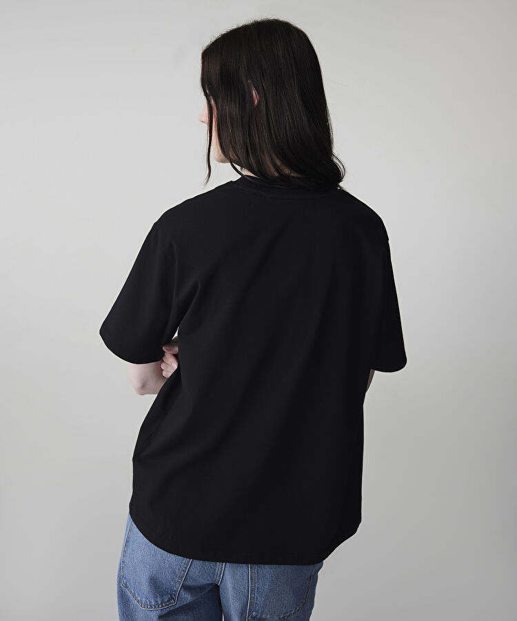 Bisiklet yaka basic tişört - IS1260070112001 - Siyah Tişört