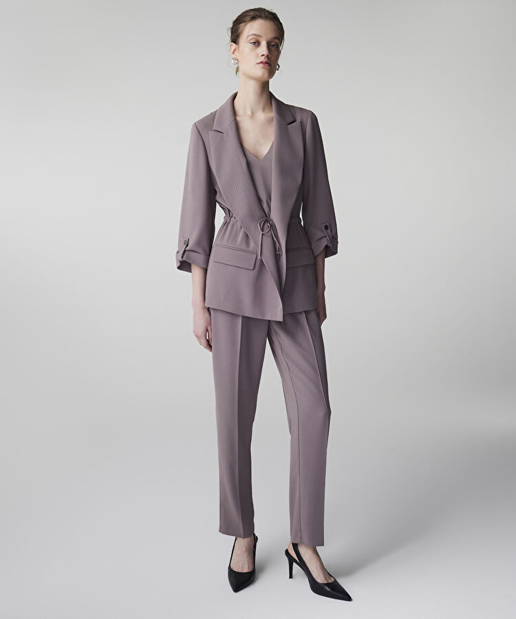 Belden bağlamalı blazer - IS1260106026014 - Vizon Blazer
