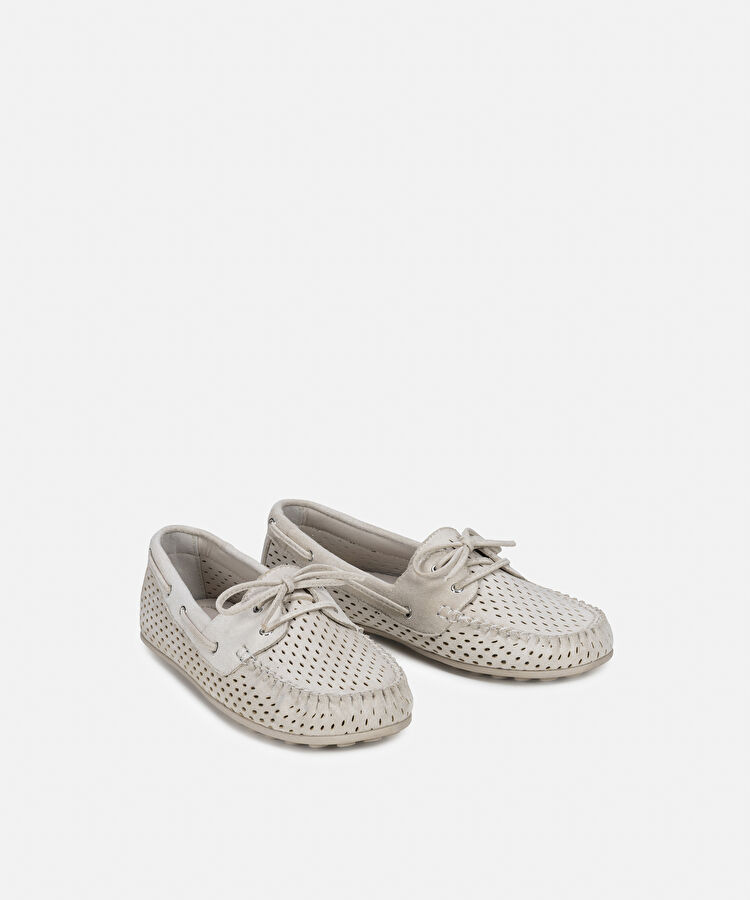 Cutout detaylı loafer - IS1260030009023 - Bej Düz Ayakkabı