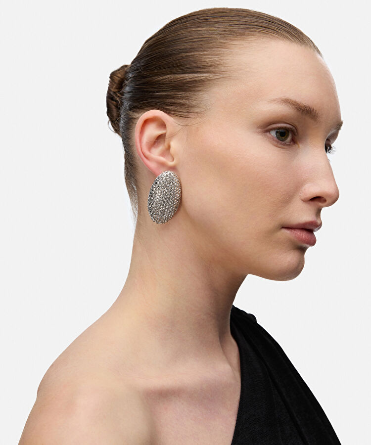 Strass taşlı küpe - IS1260068148122 - Gümüş Küpe