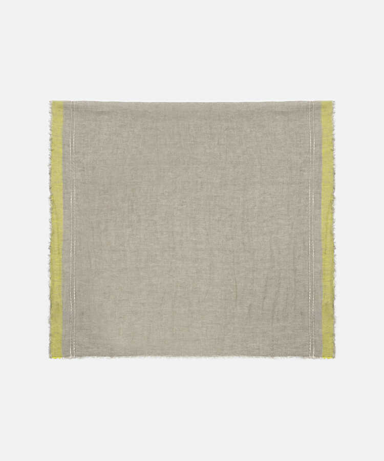 Colorblock keten şal - IS1260082001023 - Bej Eşarp
