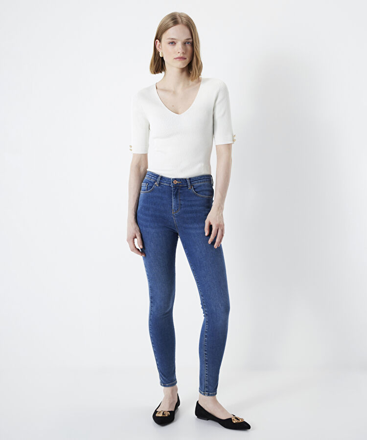 Skinny fit jean pantolon - I00000018002629 - İndigo Jean Pantolon