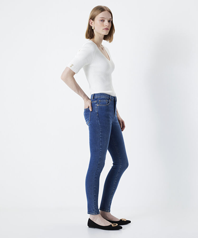 Skinny fit jean pantolon - I00000018002629 - İndigo Jean Pantolon