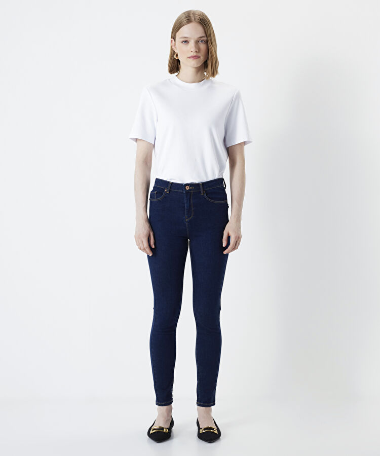 Skinny fit jean pantolon - I00000018002AC7 - Koyu İndigo Jean Pantolon