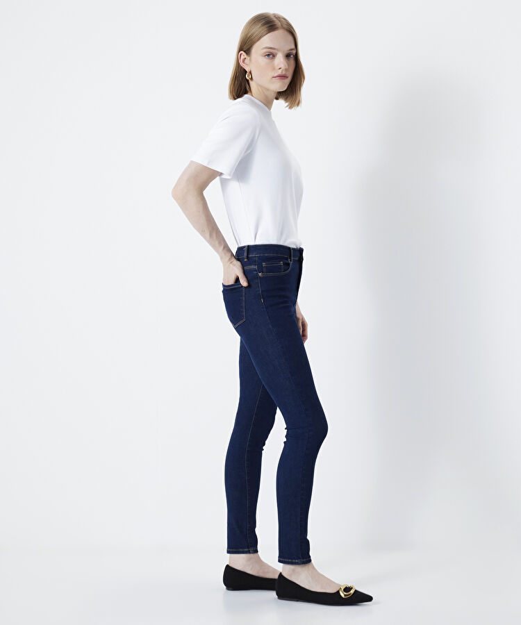 Skinny fit jean pantolon - I00000018002AC7 - Koyu İndigo Jean Pantolon