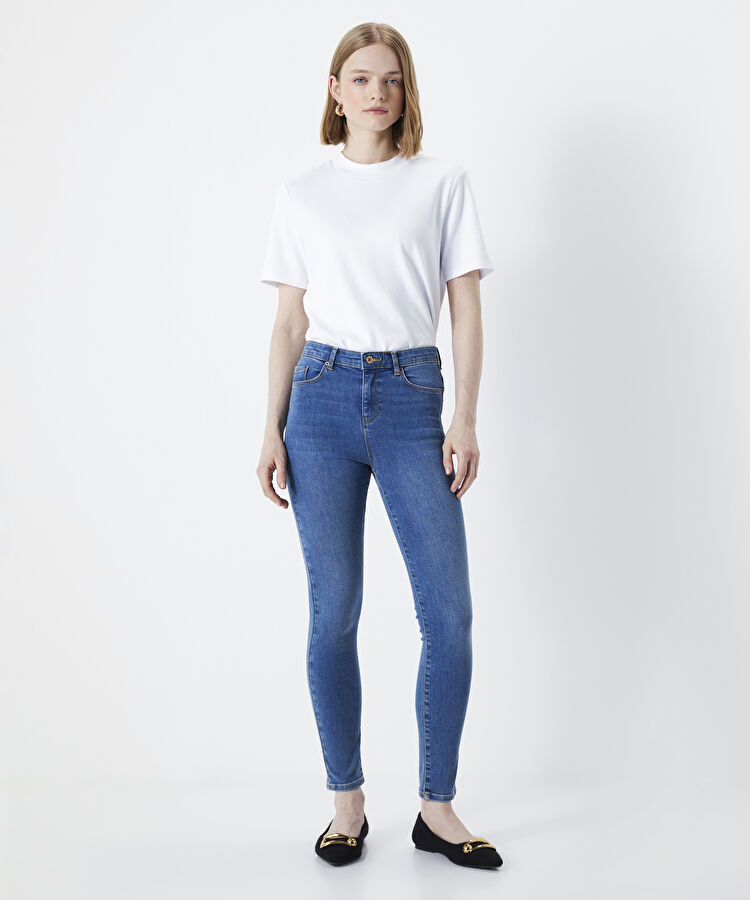 Skinny fit jean pantolon - I00000018002CC2 - Açık İndigo Jean Pantolon