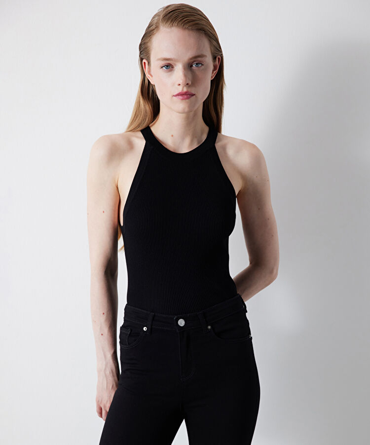 Skinny fit jean pantolon - I00000018003001 - Siyah Jean Pantolon