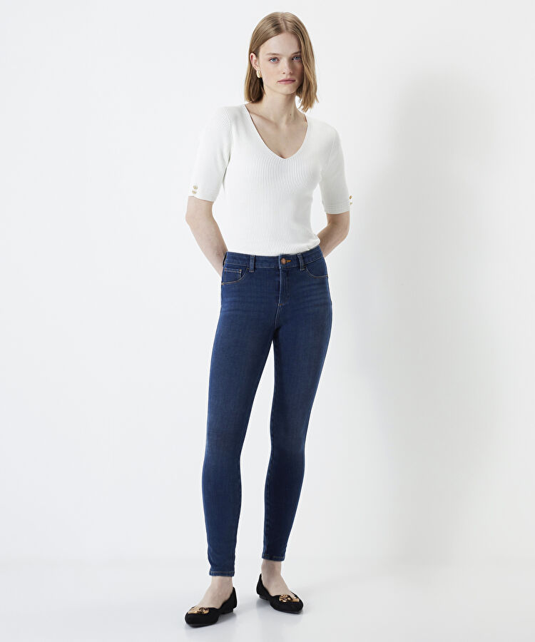 360 Skinny fit jean pantolon - I00000018023AC7 - Koyu İndigo Jean Pantolon
