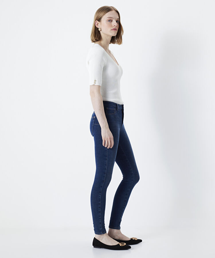 360 Skinny fit jean pantolon - I00000018023AC7 - Koyu İndigo Jean Pantolon
